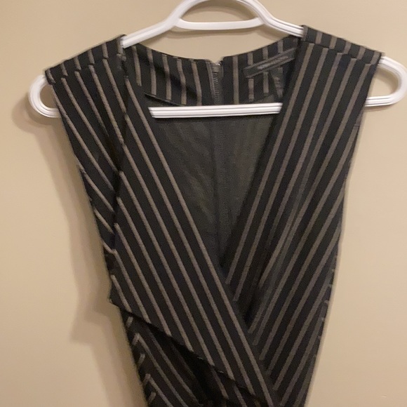 BCBG pinstripe dress. Size L (fits size 12) - Picture 2 of 6